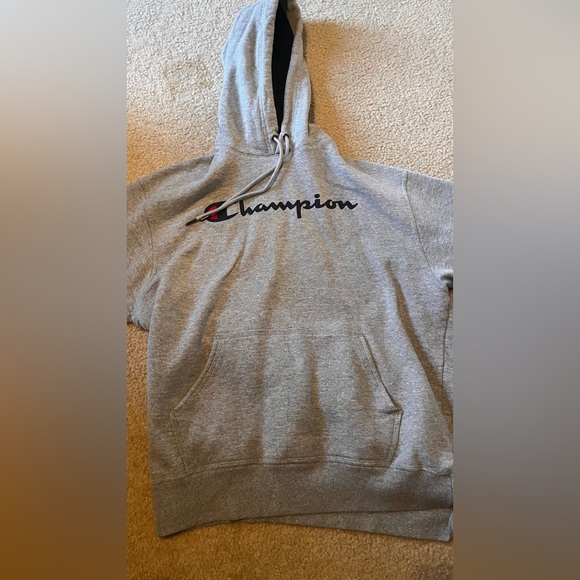 Gray champion hoodie size L - Picture 2 of 4